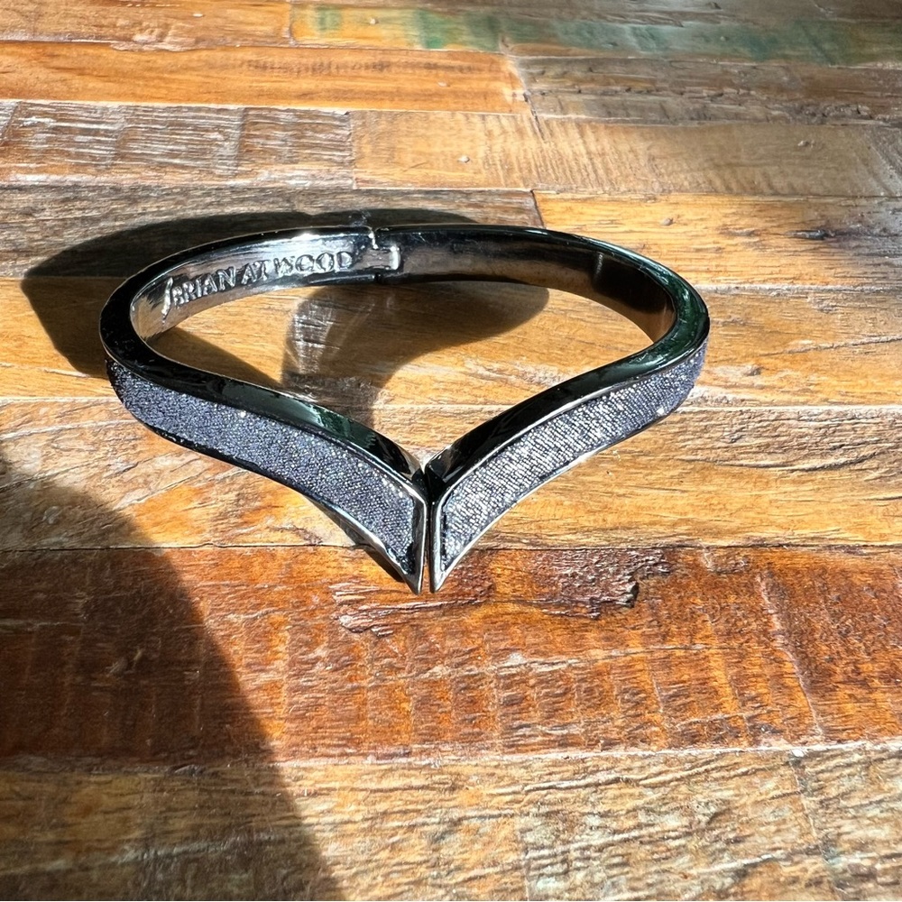 Brian Atwood Gunmetal Color Bracelet